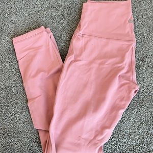 Pink lululemon leggings size 6